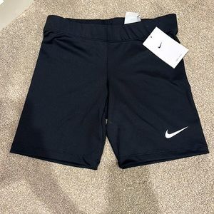 black nike biker shorts - size s - never worn